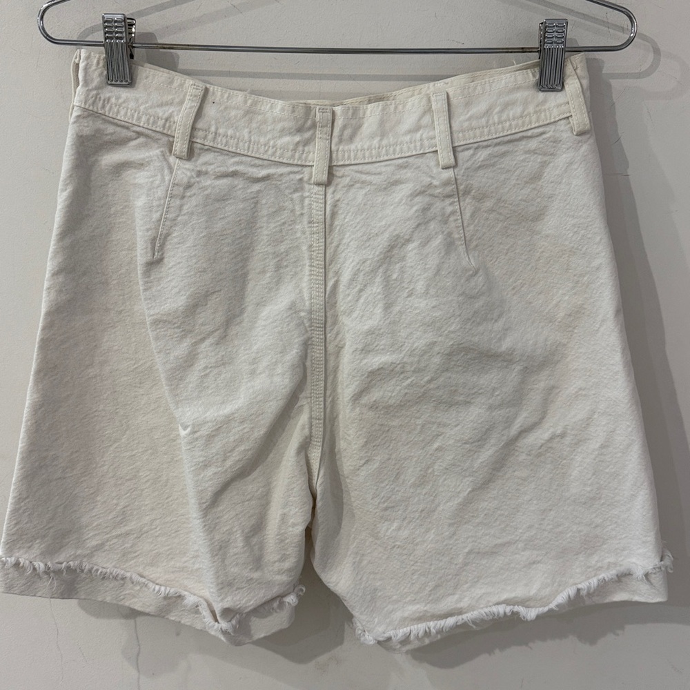 Jesse Kamm White Cut Off Shorts size 8 - Picture 3 of 5
